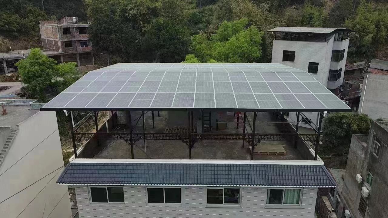 随县15kw+10kwh自建别墅家庭光伏储能系统